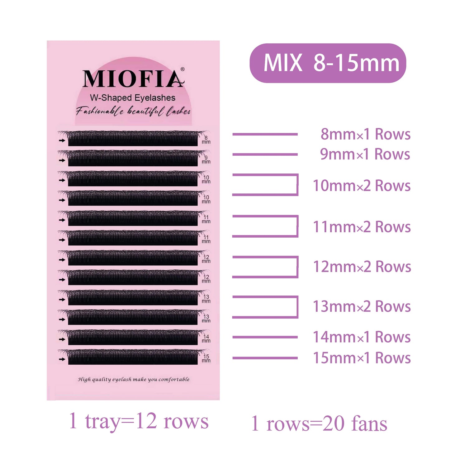 MIOFIA Extension cils 5D